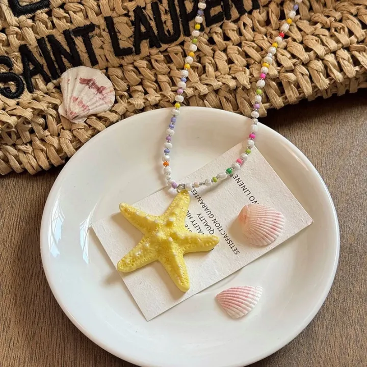 Fashion%20Summer%20String%20Haihai%20Star%20Pendant%20Necklace%20For%20Women%20Girls%20Seaside%20Vacation%20Jewelry%20Accessories%20Birthday%20Gifts%20Sunlight%20Super%20Store%20-%20Image%207