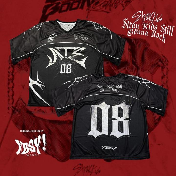 HZ Stray Kids ATE jersey Bang Chan Seo Chang-Bin Lee Min-Ho streetwear Cosplay cloth T-shirt Short Sleeve Top ZH