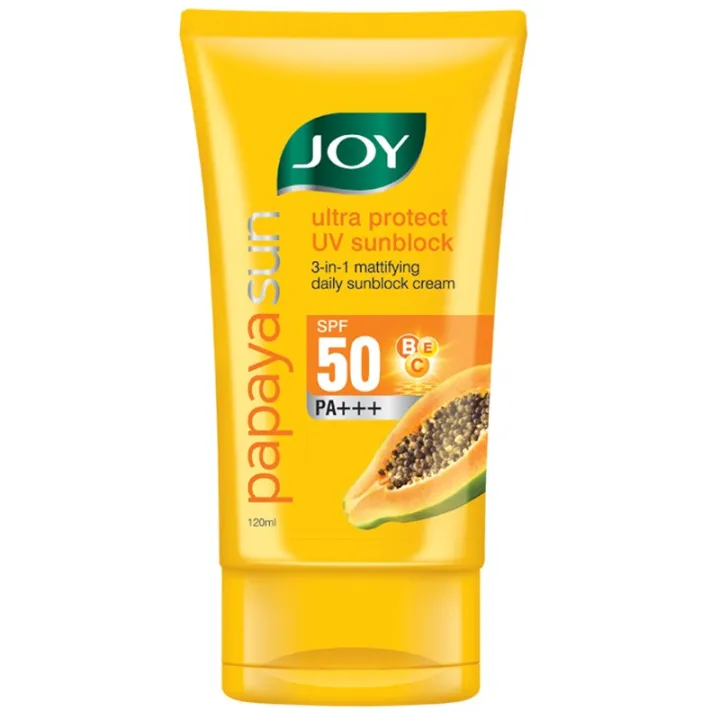 Joy%20Papaya%20Sun%20Ultra%20Protect%20UV%20Sunblock%203%20in%201%20SPF50%20PA+++%20(120ml)%20-%20Image%203