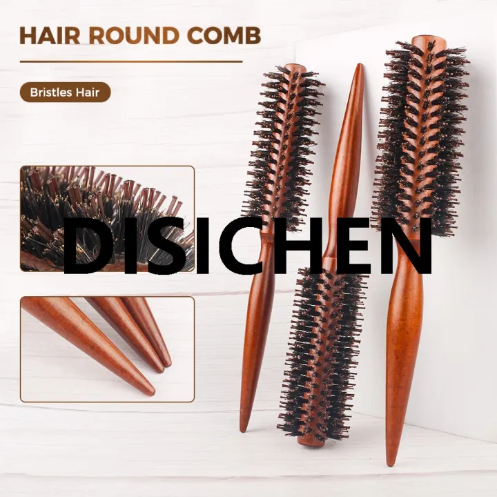 DISICHEN%206%20Style%20Natural%20Boar%20Bristle%20Hair%20Round%20Brush%20Wood%20Handle%20Round%20Barrel%20Hair%20Comb%20Hair%20Roller%20Brush%20Hairdressing%20Styling%20Tools%20Affordable%20-%20Image%206