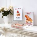 Fashion Modern Style Fake Books Decor Dessert Shop Ornament Creative Simulation Book Foldable Coffee Table Photography Prop Book. 