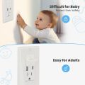 20 pcs Electric Socket Covers for Baby Safety – Childproof Plug Protectors, Durable Non-Toxic Outlet Caps, Prevent Electric Shock, Ideal for Toddlers & Infants. 