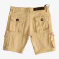 Brown Color Cotton Solid Casual Summer Half Pant With Elastic For Boys. 