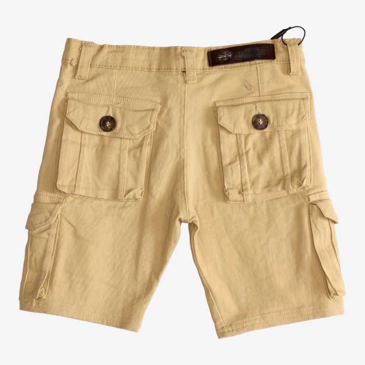 Brown%20Color%20Cotton%20Solid%20Casual%20Summer%20Half%20Pant%20With%20Elastic%20For%20Boys%20-%20Image%204