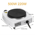 1000W Portable Electric Hot Plate – Fast Heating Single Burner Stove for Home Kitchen & Travel. 