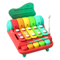 Children'S Xylophone Musical Instruments Toys Hand Percussion Instruments Two in One Percussion Instrument Puzzle Eight Tones Hand Tapping Piano. 