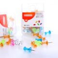 35 Pieces Push Pin With Plastic Heads And Steel Points Thumb Tacks For Map Cork Notice Board Multicoloured. 