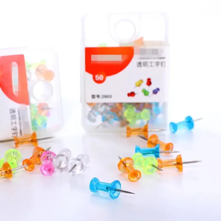35%20Pieces%20Push%20Pin%20With%20Plastic%20Heads%20And%20Steel%20Points%20Thumb%20Tacks%20For%20Map%20Cork%20Notice%20Board%20Multicoloured%20-%20Image%203