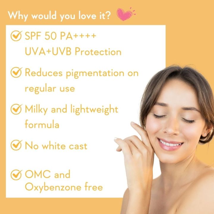 WishCare%20All%20Vitamin%20C%20Pure%20Glow%20Milk%20Sunscreen%20SPF%2050%20PA++++%20-%20Ultra%20Light%20Weight,%20Oil%20Free%20with%20Broad%20Spectrum%20Protection%20&%20No%20White%20Cast%20-%2050g%20-%20Image%203
