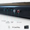 (GGBR) 20W TV Sound Bar Wired and Wireless Bluetooth Speaker Home Surround SoundBar for PC Theater TV Speaker Loudspeaker. 