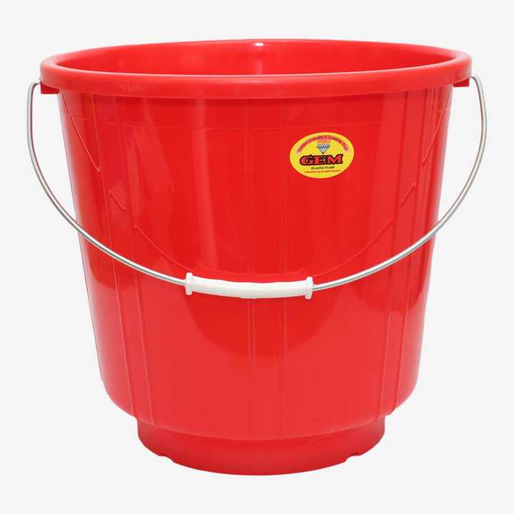 Gem Plasticware Bucket 134 Red- 13 Ltr