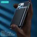 USAMS Portable 4500mAh Battery Charger Case for iPhone 13 Pro Max Power Bank Case Safe Stable Charging Case Protector. 