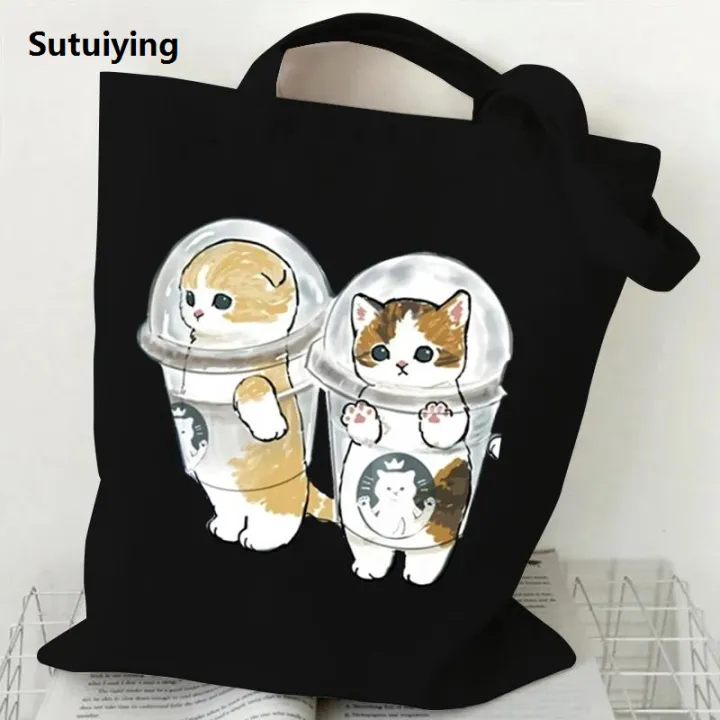 Sutuiying%20High%20Capacity%20Women%20Men%20Canvas%20Shoulder%20Bags%20Cute%20Cats%20Cartoon%20Anime%202025%20Tote%20Bag%20Teen%20Girls%20Beach%20Bag%20Funny%20Kitten%20Female%20Handbags%20-%20Image%205