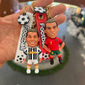 1PC Football Ronaldo Player Figure Soccer Star Keychain Bag Pendant Collection Doll Key Chain Action Figures Souvenirs Toy Gifts LUKE. 