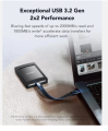 Lexar SL500 High Performance Portable SSD 1TB with Magnetic Set Mag Attach. 