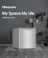 Hisense 55L Single Door Mini Refrigerator- Grey (RS-06dr4SA). 