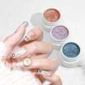 Monja 5ml Shell Thread Gel Nail Art 8 Colors Glitter Pearly Semi Permanent Nail Soak Off UV Gel Varnish DIY Manicure Tool. 