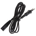 EU 2 Prong Port AC Power Cord 2 Pin AC Power Cable for Laptop, Amplifier, Speaker, Radio, Audio Player, Emergency Light. 