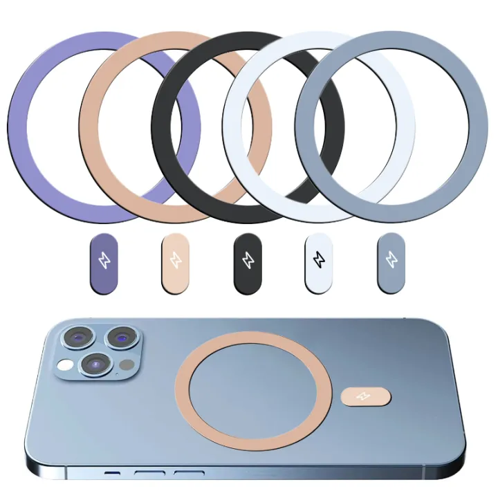 Sticker%20Ring%20for%20Magsafe%20Wireless%20Charging%20for%20IPhone%2014%2013%2012%20Pro%20Max%20Mini%20Mobile%20Phone%20Magnetic%20Metal%20Magnet%20Plate%20Car%20Holder%20-%20Image%202