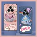 Cute phone lens protection Phone Case For Realme P3 Pro 5G Silicone drift sand TPU Cartoon Back Cover Rotatable stand. 