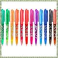 12 Pcs/Set Multi-Color Erasable Gel Pen 0.7mm Kawaii Pens Writing Drawing Tools Office School Supply Stationery 0.7mm. 