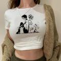 New style stheti ladies harajuku ae short summer nana anime cartoon t-shirt c corp top casual t-shirt fashion y2k ladies t-shirt. 