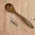 NAMUNY 6 PCS 5.3 Inch Natural Soup Spoons Bamboo Wood Spoon & 6 Pcs Wooden Coffee Spoon Long Handle Wooden Mixing Spoon. 