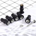 NAMUNY 10 Pieces Toilet Seat Screws Universal Toilet Expanding Screws Toilet Seat Hinge Bolt Replacement Rubber Blind Hole. 