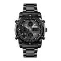 SKMEI 1389 MultiFunctional Business Analog Digital Stainless Steel Watches for Men - Black | Fashion. 