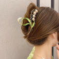 Tulip Hair Claws Ponytail Claw Clip  Hair Accessories Ornament Hairwear Tiara. 