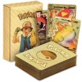 55PCS Pokemon Metal Gold Plated Card - Ultra Rare Collection Cards with CharizardRainbow Golden Vmax DX GX, Best Gift for Collectors, Kids HiQuality New Update. 