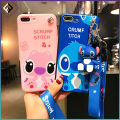 Stitch Phone Case itel P15 P17 P17 Pro P32 P33 P33 Plus P36 P36 Pro P37 P37 Pro P38 P38 Pro Phone Casing Cartoon Stitch Wristband Lanyard Strap Silicone Shockproof Phone Cover. 