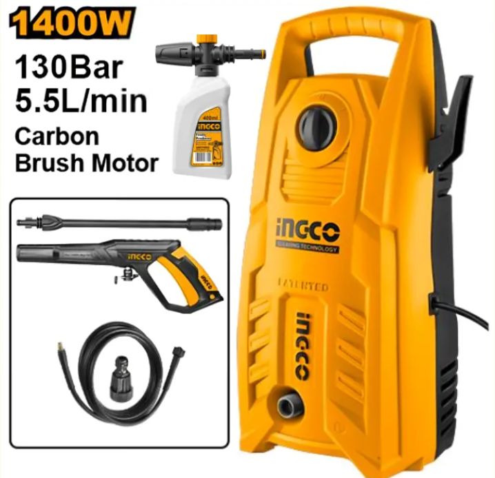 Updated 2025 High Pressure Washer 1400 Watt With Free Foam Producer Combo Kit Combo Kit