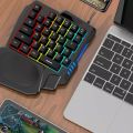 NUOS M3 One-handed Mechanical Gaming Keyboard RGB Backlit Portable Mini Game Keypad. 