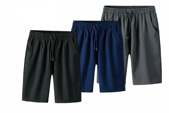 (Set%20Of%203)%20Summer%20Stretchable%20Wrinkle%20Comfortable%20Half-pant%20For%20Summer%20-%20Fashion%20%7C%20Half%20Pants%20For%20Men%20%7C%20Men's%20Wear%20%7C%20-%20Image%202