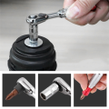 Portable Double End Mini Ratchet Socket Wrench Multifunction 2-In-1 Anti-Skid Handle Hand Tools. 