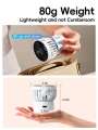 Eary Mini Portable Rechargeable 1000mAh Battery Type-C Neck Hanging Desktop Clip on Clothing Waist Cooling Cold Air Fan. 
