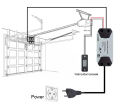 Tuya Smart Life Electric Garage Door Opener Wireless WIFI Remote Control DC12V/24V Supports Alexa & Google Home Voice Control. 