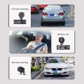 2.5K Car DVR Dash Camera Front/Inside/Rear 3-Lens Driving Recorder 3.16 Inch Screen Dashcam. 