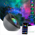 Convenient LED Starry Projector Night Light Galaxy Star Projector Bluetooth APP Night Lamp Projector, Gray. 