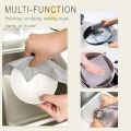 3 Pcs Multifunctional Non-Scratch Wire Dishcloth, Double-Layer Reusable Strong Cleaning Cloth (Best For Kitchen Purposal). 