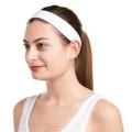 3Pcs Soft Stretchable Wide Strap White Headband For School Girls. 