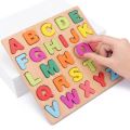Vylon Wooden Alphabet Puzzle Board Children Baby Early Educational Wooden Puzzle Toys Color Numbers A To Z Letters Learning Wood Digital Board Best Gift,Colorful 3D Uppercase Lowercase ABC and Alphabet Number Puzzle Educational Early Learning Toy For Chil. 