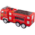 Battery Operated Fire Truck Toy for Kids - 3D Flashing Lights, Music, Bump & Go Action - Rescue Vehicle Car for Baby - Best Birthday Gift. 