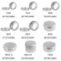 Reusable Sample Canisters Cap Packaging Can Cosmetic Pot Jar Makeup Storage Tin Container Empty Aluminium Bottles. 