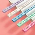 5 pairs Portable Non-Slip Chinese Chopsticks Set Reusable Plastic Sushi Chopsticks Japanese Carved Dining Chopsticks Restaurant. 