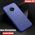 lthmy for Vivo S1 Pro 1920 phone case Leather Texture Finish Non-Slip Grip Full Body Protection Cover  Flexible Silicon Luxury Plaid Breathable. 