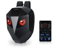 Led Eye Backpack 25 L Laptop Backpack For Motorcycle Diy Programmable Color Screen Travel Bag (Black). 