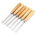 6pcs Professional Wood Carving Hand Chisels Set DIY Woodworking Sculpting Tools Carving chisel Round chisel. 