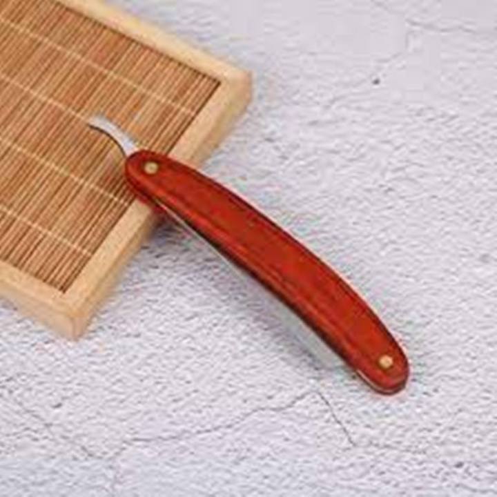 Straight Edge Steel Razor Folding Shaving Plastics Handle Knife